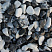 Kamenclub.ru: Мраморная крошка (щебень галтованный микс:: белый-черный) фр.20-40 мм  купить в Ростове-на-Дону мрамор белый, черный мраморный галтованный щебень 15500 руб/т   фото КАМЕНЬ КЛУБ