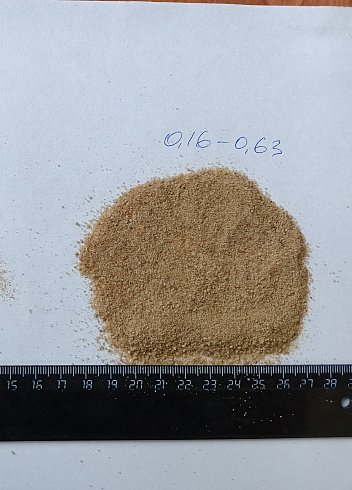 Кварцевый песок для площадок фр. 0,16-0,63 мм.  купить в Ростове-на-Дону фото Камень Клуб