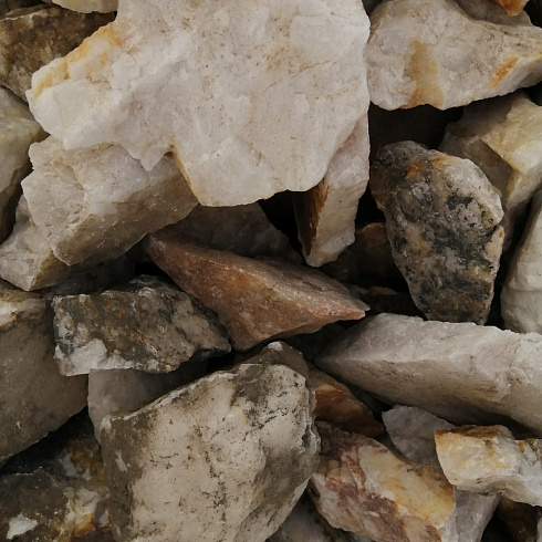 фото Кварц ( фр. 70-100 мм)  купить в Ростове-на-Дону в интернет-портале КАМЕНЬ КЛУБ