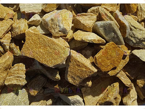 Kamenclub.ru: Щебень крошка желтый (ЗЛАТОЛИТ) фр. 5-10 мм.  купить в Ростове-на-Дону мрамор золотистый, бежевый, желтый каменная ландшафтная декоративная крошка здатолита 8500 руб/т   фото КАМЕНЬ КЛУБ