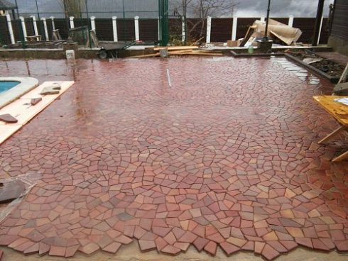 Kamenclub.ru: Песчаник брусчатка (Готика) art PSK-L-01  купить в Ростове-на-Дону    2600 руб/кв.м    фото КАМЕНЬ КЛУБ