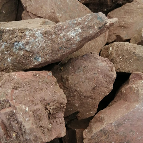 фото Яшма красная  (фр. 70-100 мм)  купить в Ростове-на-Дону в интернет-портале КАМЕНЬ КЛУБ