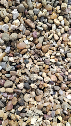 Kamenclub.ru: Галька окат (серо-желтая) фр.5-10 мм. купить  в Ростове-на-Дону галька речная рыжий, желтый, рыжий, серо-желтый речная окатанная галька декоративная 5000 руб/т   фото КАМЕНЬ КЛУБ