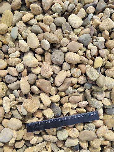 Kamenclub.ru: Галька речная окат рыжая фр. 20-40 мм. купить  в Ростове-на-Дону галька речная окатанная рыжая желтая серая округлая речная галька 5000 руб/т   фото КАМЕНЬ КЛУБ