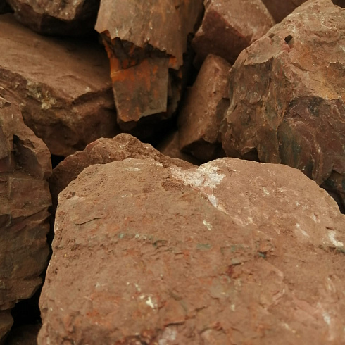 фото Яшма красная  (фр. 70-100 мм)  купить в Ростове-на-Дону в интернет-портале КАМЕНЬ КЛУБ