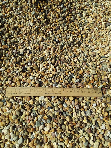 Kamenclub.ru: Галька окат (серо-желтая) фр.5-10 мм. купить  в Ростове-на-Дону галька речная рыжий, желтый, рыжий, серо-желтый речная окатанная галька декоративная 5000 руб/т   фото КАМЕНЬ КЛУБ