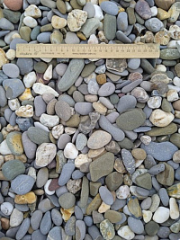 Галька крымская прибрежная фр. 20-40 мм.  купить в Ростове-на-Дону фото Камень Клуб