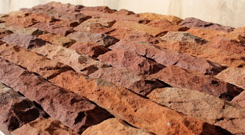 Kamenclub.ru: Песчаник (красный дракон) art PSK-5-03  купить в Ростове-на-Дону    3350 руб/кв.м   фото КАМЕНЬ КЛУБ