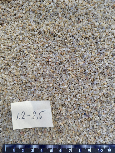 Кварцевый песок сухой фракцинированный фр. 1,2-2,5 мм.  купить в Ростове-на-Дону фото Камень Клуб