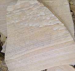 Kamenclub.ru: Песчаник пластушка желтый с рисунком (4-6 см)  купить в Ростове-на-Дону плитняк пластушка желтый с рисунком песчаник 9 000 руб/м3   фото КАМЕНЬ КЛУБ