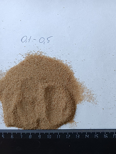 Кварцевый песок для площадок фр. 0,1-0,5 мм.  купить в Ростове-на-Дону фото Камень Клуб