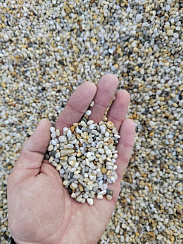 Галька крымская жемчужная фр. 3-5 мм.  купить в Ростове-на-Дону фото Камень Клуб