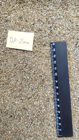 Кварцевый песок для площадок фр. 0,8 - 2 мм.  купить в Ростове-на-Дону фото Камень Клуб